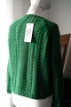 Bawełniany sweter z guzikami, zielony