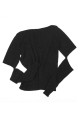 Sweter z pęknięciami na rękawach, czarny